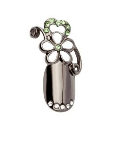 Stephen Nail Jewelry Flower (Medium-Black)