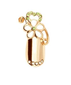 Stephen Nail Jewelry Flower (Medium-Gold)