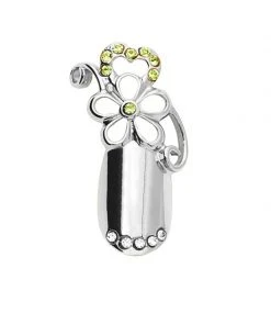 Stephen Nail Jewelry Flower (Medium-Silver)