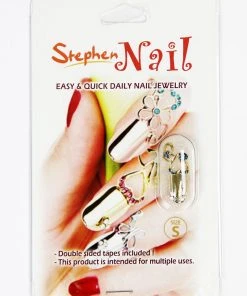 Stephen Nail Jewelry Twin Hearts (Small-Gold)