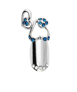 Stephen Nail Jewelry Twin Hearts (Small-Silver)