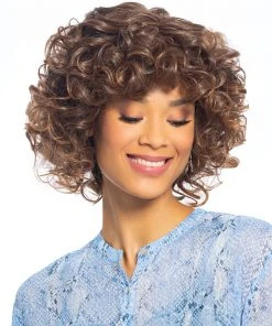 Wigs For Women Curl Intense | Lace Front & Monofilament Top Synthetic Wig By TressAllure