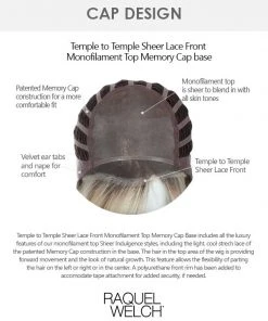 Simmer | Lace Front & Monofilament Top Synthetic Wig By Raquel Welch 13 Simmer | Lace Front & Monofilament Top Synthetic Wig By Raquel Welch