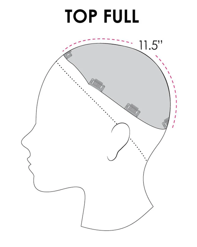 Top Full 12 Inch HH | Monofilament Remy Human Hair Toppers By Jon Renau 6 Top Full 12 Inch HH | Monofilament Remy Human Hair Toppers By Jon Renau