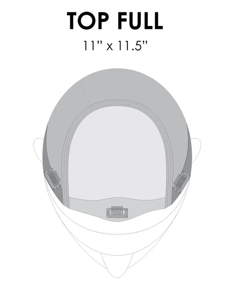 Top Full 12 Inch HH (Exclusive) | Monofilament Remy Human Hair Toppers By Jon Renau 8 Top Full 12 Inch HH (Exclusive) | Monofilament Remy Human Hair Toppers By Jon Renau