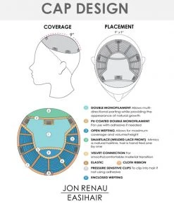 Top Smart HH 18 Inch (Exclusive) | Lace Front & Monofilament Remy Human Hair Toppers By Jon Renau 7 Top Smart HH 18 Inch (Exclusive) | Lace Front & Monofilament Remy Human Hair Toppers By Jon Renau