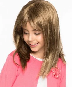 Alyssa V-Mono | Kids Lace Front & Monofilament Synthetic Wig By Wig Pro Wigs For Kids