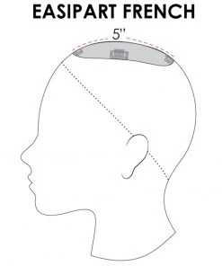 EasiPart French 18 Inch | Monofilament Remy Human Hair Toppers By Jon Renau Wiglets
