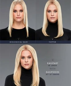 EasiPieces 16 Inch Length X 6 Inch Width (1pc) | Remy Human Hair Piece By Jon Renau Hair Extensions 12 EasiPieces 16 Inch Length X 6 Inch Width (1pc) | Remy Human Hair Piece By Jon Renau Hair Extensions