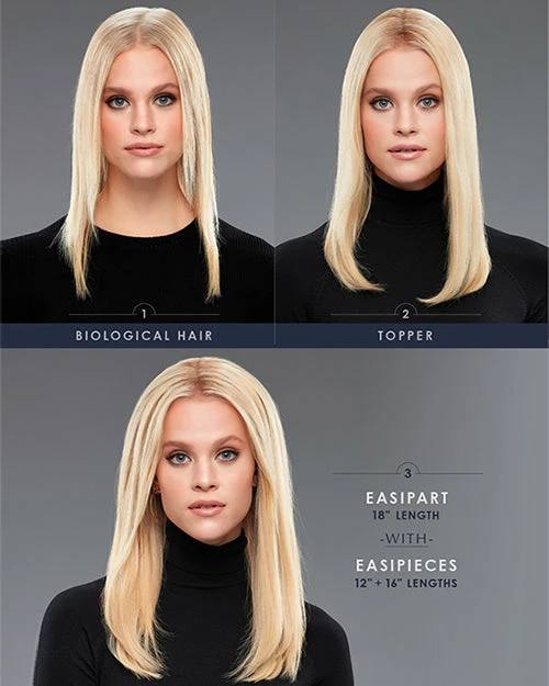 EasiPieces 16 Inch Length X 9 Inch Width (1pc) | Remy Human Hair Piece By Jon Renau 5 EasiPieces 16 Inch Length X 9 Inch Width (1pc) | Remy Human Hair Piece By Jon Renau